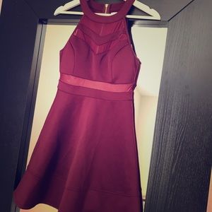 Burgundy dress